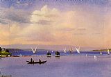 Albert Bierstadt On the Lake painting